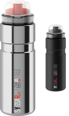 Elite Bottle with protective cap SYSSA RACE matt black 750ml