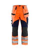 Blåkläder Multinorm inherent werkbroek 15891513 | High Vis Oranje/Marineblauw | Maat 44 - 7330509720967 - thumbnail