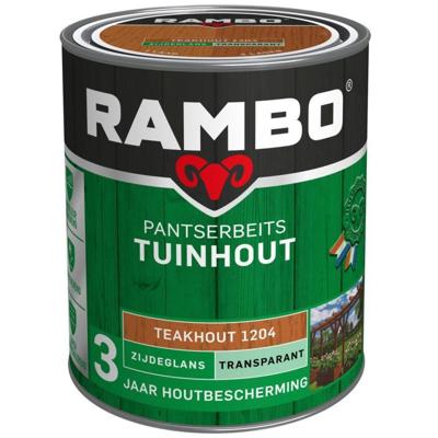 Rambo Pantserbeits Tuinhout Zijdeglans Transparant -Teakhout