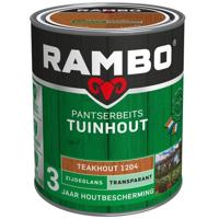 Rambo Pantserbeits Tuinhout Zijdeglans Transparant -Teakhout - thumbnail