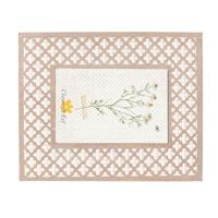 Clayre & Eef Fotolijst 10x15 cm Wit Bruin Hout Glas Rechthoek - thumbnail