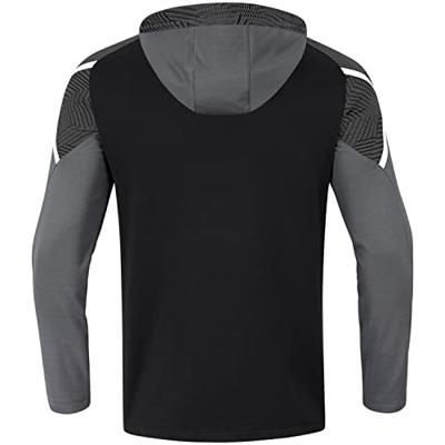 JAKO 6722K Sweater Met Kap Performance Kids - Zwart/Antra Light - 164