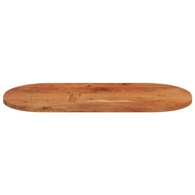 Tafelblad ovaal 100x50x3,8 cm massief acaciahout