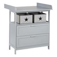 roba Commode Hamburg (2 lades, Taupe) - thumbnail