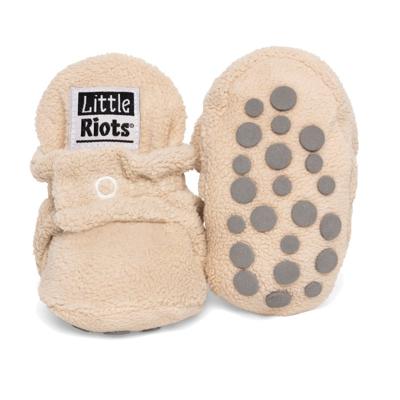 Little Riots slofjes fleece Beige-18-24 mnd (14 cm)