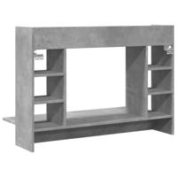 Wandbureau 105x48x75 cm bewerkt hout betongrijs - thumbnail