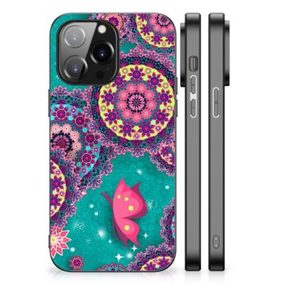 iPhone 14 Pro Max Leuk Telefoonhoesje Cirkels en Vlinders