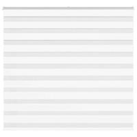 VidaXL Zebra blind 155x100 cm stofbreedte 150,9 cm polyester wit - thumbnail