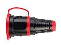 PCE 2521-sr Koppeling met randaarde Massief rubber, Thermoplast 250 V Zwart, Rood IP54 - thumbnail