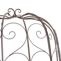 Tuinbank 95 cm ijzer antiekbruin - thumbnail