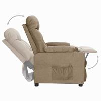 Sta-op-stoel stof taupe - thumbnail