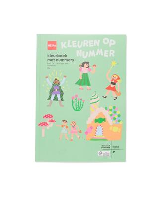 HEMA Kleuren op nummer 29.5x21cm sprookjes