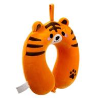 Relaxeazzz Tijger Adoramals Pluche Memory Foam Nekkussen - thumbnail