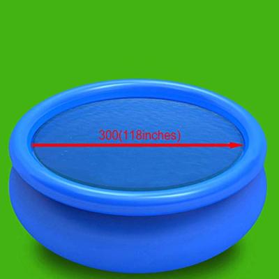 Solar zwembadfolie drijvend rond 300 cm PE blauw