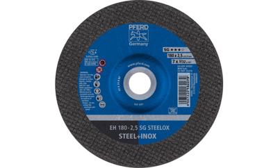 PFERD TOOLS EH 180-2,5 SG STEELOX 61323223 Doorslijpschijf gebogen 180 mm 25 stuk(s) RVS, Staal