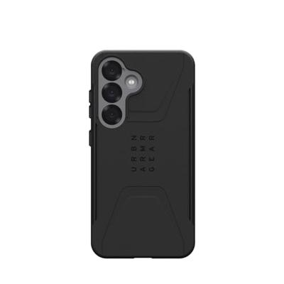 Urban Armor Gear Civilian Backcover Samsung Galaxy S25 Zwart Inductieve lading, Stootbestendig