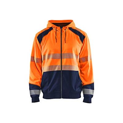 Blåkläder Hooded Sweatshirt High-Vis 35462528 | High-Vis Oranje/Marineblauw | Maat M - 7330509623275