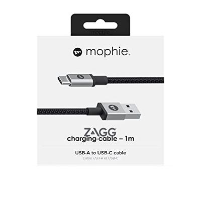 ZAGG mophie Charge and Sync Cable-USB-A naar USB-C 1M - Zwart