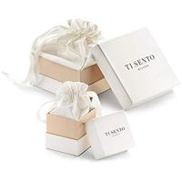 TI SENTO-Milano 7884ZY Oorringen zilver-zirconia goud-en zilverkleurig-wit 7 x 17 mm - thumbnail