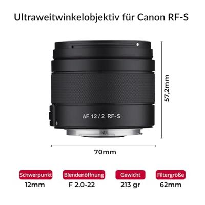 Samyang AF 12mm F/2.0 Canon RF-S