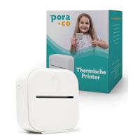 Pora&Co Mini Fotoprinter voor smartphone, wit - thumbnail