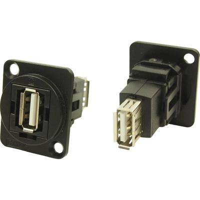 Cliff CP30208NMB CP30208NMB XLR-adapter USB-A-bus 2.0 naar USB-A-bus 2.0 Adapter, inbouw 1 stuk(s)