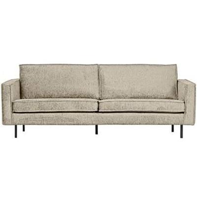 WOOOD 2,5-zits Bank 'Rodeo' Structure Velvet, kleur Wheatfield