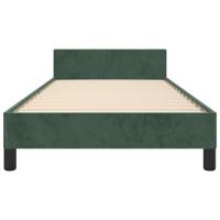 Bedframe zonder matras 100x200 cm fluweel donkergroen - thumbnail