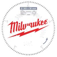 Milwaukee Cirkelzaagblad voor Hout | Ø 305mm Asgat 30mm 100T - 4932471322 - thumbnail