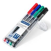 Viltstift Staedtler Lumocolor 317 permanent M set à 3 +1 stuk gratis - thumbnail
