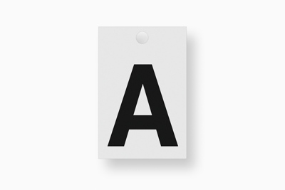 Metafranc Plakletter 35Mm Zwart A - WU0511000