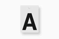 Metafranc Plakletter 35Mm Zwart A - WU0511000 - thumbnail