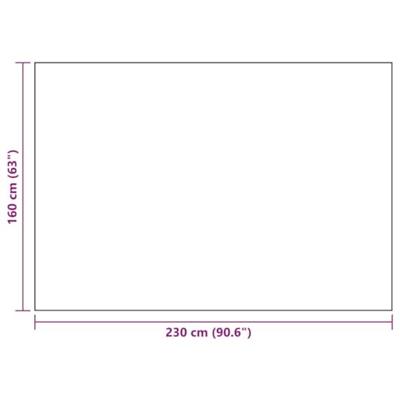 VidaXL Buitenkleed arakil 160x230 cm polypropeen zwart