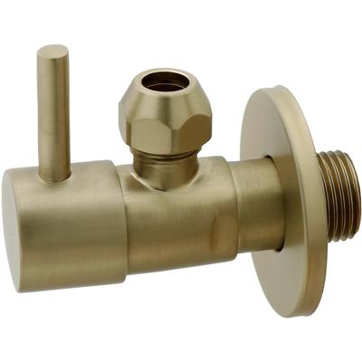 Xellanz Minimal Hoekstopkraan - 1/2x3/8 - of Knel - 10mm - Geborsteld Messing PVD