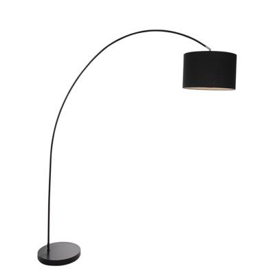 Mexlite Vloerlamp solva 7976zw zwart kap