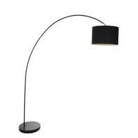 Mexlite Vloerlamp solva 7976zw zwart kap - thumbnail