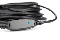 Digitus DA-73107 USB-kabel USB 3.2 Gen1 USB-A stekker, USB-A bus 20.00 m Zwart Afgeschermd, Afgeschermd (dubbel) - thumbnail