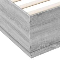 Bedframe bewerkt hout grijs sonoma eikenkleurig 150x200 cm - thumbnail