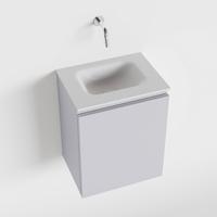 MONDIAZ OLAN 40cm toiletmeubel cale. LEX wastafel talc midden geen kraangat - thumbnail