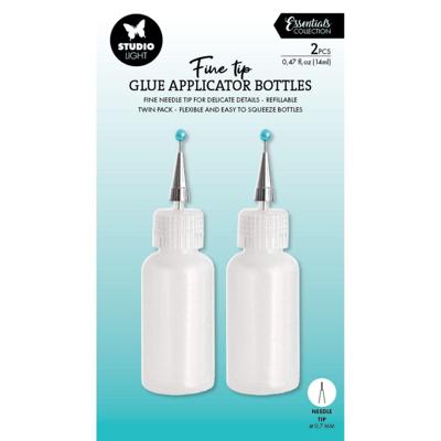 Studio Light • essentials glue application bottles ultra fine tip 14ml