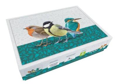 Puzzel 1000 stukjes : Drie vogels, Elwin van der Kolk, Vogelbescherming Nederland