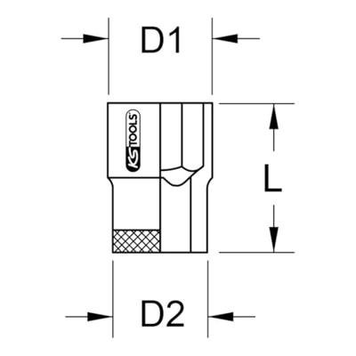 KS Tools 9631006 9631006 Verwisselbare kop 36 mm