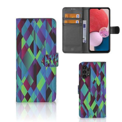 Samsung Galaxy A13 (4G) | Book Case | Abstract Green Blue