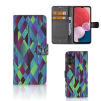 Samsung Galaxy A13 (4G) | Book Case | Abstract Green Blue - thumbnail