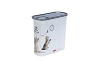 Curver PetLife Voedercontainer 2 kg droogvoercontainer voor katten voorraadcontainer voor dierenvoeding 20,5 x 8,6 x 19,40 cm - thumbnail