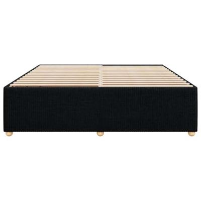 Bedframe zonder matras stof zwart 180x200 cm
