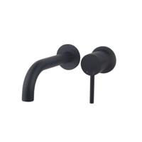 OUTLET Wiesbaden Wastafelkraan Inbouw Caral Twenty Excl.Inbouwdeel Mat Zwart - thumbnail