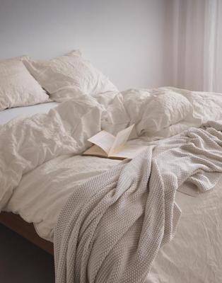 Marc O'Polo Marc O' Polo dekbedovertrek Valka oatmeal 140x200/220