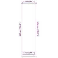 Deurmat 115x500 cm blauw - thumbnail