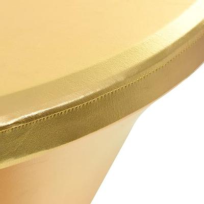 VidaXL 2 st tafelhoezen stretch 70 cm goud